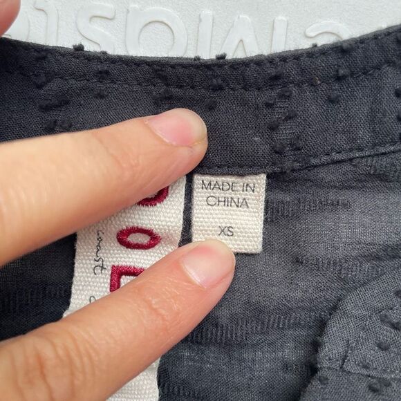 Anthropologie Dolan Black Popover Peasant Blouse size XS‎ - Picture 6 of 9